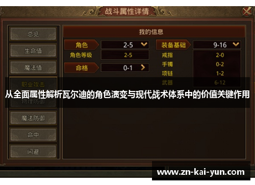 从全面属性解析瓦尔迪的角色演变与现代战术体系中的价值关键作用 从全面属性解析瓦尔迪的角色演变与现代战术体系中的价值关键作用